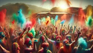 polveri colorate Holi festival